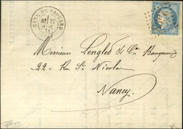 GC Rouge 2598 (Nancy) / N° 60 Càd T 17 GARE DE FROUARD (52) Sur Lettre Pour Nancy. 1871. - SUP. - R. - 1871-1875 Cérès