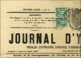 Càd YSSINGEAUX / Hte-LOIRE / N° 61 Paire Sur Journal Entier '' Journal D'Yssingeaux '' Daté Du 1 Juillet 1877. - SUP. -  - 1876-1878 Sage (Type I)