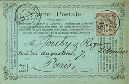 Càd T 18 TROYES / AUBE / N° 66 Sur CP Privée Bleue Librairie P. LAMBERT. 1876. - SUP. - 1876-1878 Sage (Type I)