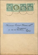 Càd T 16 (faible) JARZE (47) / N° 50 + N° 74 Paire + N° 75 Sur état De Frais De Notaire Au 2ème échelon. 1877. - TB. - R - 1876-1878 Sage (Type I)