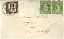 Càd T 17 COMMENTRY (3) 19 SEPT 71 / N° 20 Paire + Càd T 17 COMMENTRY (3) / Taxe N° 3B Sur Lettre Locale Insuffisamment A - 1859-1959 Covers & Documents