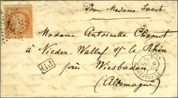 Etoile 15 / N° 38 Càd PARIS / R. BONAPARTE 6 JANV. 71 Sur Lettre Pour Wiesbaden (Allemagne) Sans Càd D'arrivée. LE DUQUE - Guerra De 1870