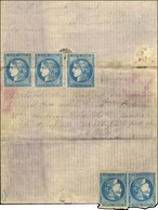 Lettre Avec Texte Daté De Merdrignac Le 1er Janvier 71 Adressée Sous Pli à Monsieur Delors à Clermont-Ferrand Pour être  - Guerra De 1870