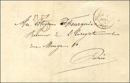 Càd Rouge PARIS RC (60) 3 AVRIL 71 + Taxe Rouge 15 DT Sur Une Circulaire De La Direction Générale De L'Enregistrement. C - Oorlog 1870