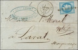 Lettre Avec Texte De Paris Non Daté Pour Laval Remise Par Un Passeur Au Bureau De Montmorency, Griffe Provisoire MONTMOR - Oorlog 1870