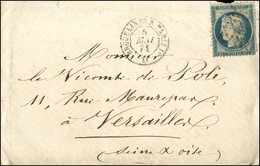 Losange Ambulant / N° 37 Càd ERQUELINES A PARIS 1° / D 5 MAI 71 Sur Lettre Avec Très Bon Texte Sur L'acheminement Du Cou - Oorlog 1870