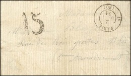 Càd De Rayon PARIS 1E (60) 2 JUIN 71, Taxe Tampon 15 De Fabrication Locale Sur Lettre De La Roquette '' Je Suis à La Roq - Oorlog 1870