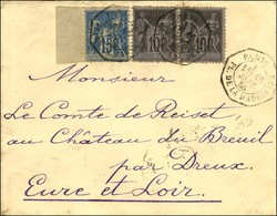 Càd Octo De Lev. Exp. PARIS / PL. DE LA MADELEINE 1e / N° 89 (2) + 90. 1885. - TB / SUP. - Otros & Sin Clasificación