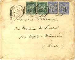 Càd Octo De Lev. Exp. PARIS / R. BONAPARTE E2 / N° 76 Paire + 78 Paire. 1877. - TB. - R. - Otros & Sin Clasificación