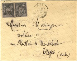 Càd Octo De Lev. Exp. PARIS / R. DES HALLES E / N° 89 Paire. 1898. - TB. - Otros & Sin Clasificación