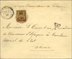 Càd ORGIBET / ARIEGE 10 SEPT. 03 Sur Lettre Non Affranchie Adressée Au Corps Expéditionnaire De Chine à Tien Tsin. Au Re - Sellos De La Armada (antes De 1900)