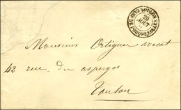 Càd TOULON / CAMP DE PORQUEROLLES Sur Lettre Avec Timbre Manquant Et Texte Daté De Porquerolles Le 29 Août 1856. Excepti - Sellos De La Armada (antes De 1900)