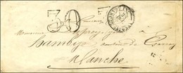 Càd LYON / CAMP DE SATONAY Taxe 30 DT. 1856. - TB. - R. - Sellos De La Armada (antes De 1900)