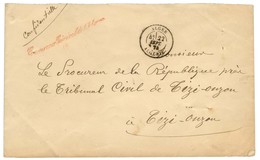 Càd ALGER / ALGÉRIE Sur Lettre Avec Franchise Rouge Gouverneur Général De L'Algérie / (2) Pour Tizi-Ouzou. 1874. - TB /  - Other & Unclassified