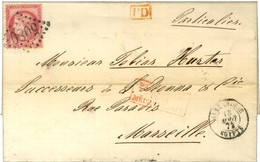 GC 5080 / N° 57 Càd T 15 ALEXANDRIE / EGYPTE Sur Lettre Pour Marseille. 1873. - TB / SUP. - Maritime Post