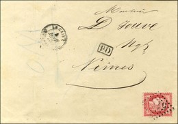 GC 5119 / N° 57 Càd T 15 LE CAIRE / Bau FRANCAIS Sur Lettre Pour Nimes. 1875. - TB. - Maritime Post