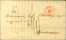 Lettre Avec Texte Daté De Rio De Janeiro Le 18 Mars 1843 Pour Bordeaux. Càd D'entrée Rouge OUTRE-MER / LE HAVRE. - SUP. - Maritime Post