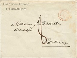 Lettre De Ste Croix De Téneriffe Pour Bordeaux, Càd D'entrée OUTRE-MER / MARSEILLE 73 (réutilisation De 1873). - TB. - R - Maritieme Post