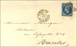 PC 2221 / N° 14 Càd ST NAZAIRE / BOITE MOBILE Sur Lettre Pour Nantes. 1861. - SUP. - Correo Marítimo