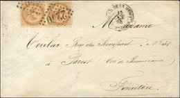 GC 2240 (Marseille) / CG N° 3 (paire) Càd ESCAD.DE LA MEDITée / MARSEILLE Sur Lettre Au Tarif De Militaire Pour Brest. A - Correo Marítimo