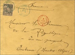 Càd Bleu POSTES / MOINDOU / Col. Gen. N° 54 Sur Lettre Pour La France. 1888. - TB / SUP. - R. - Correo Marítimo