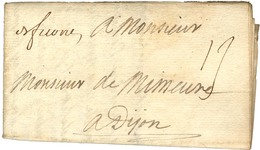 Marque Manuscrite '' De Furne '' Sur Lettre Avec Texte Daté Au Camp Près De Nieuport Le 19 Juillet 1706. - TB / SUP. - R - Sellos De La Armada (antes De 1900)