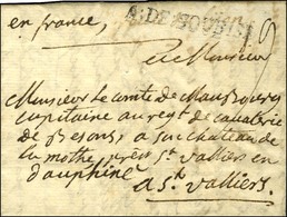 A. DE SOUBISE Sur Lettre Avec Texte Daté De Deinack Le 23 Septembre 1757. - TB / SUP. - R. - Sellos De La Armada (antes De 1900)