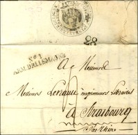 N° 1 / ARM. D'ALLEMAGNE Sur Lettre Avec Texte Daté De Wolgau (Poméranie Suédoise) Le 4 Mars 1812 Pour Strasbourg. Au Ver - Sellos De La Armada (antes De 1900)