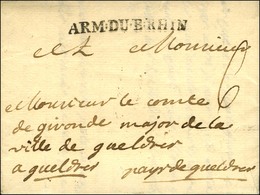 ARM : DU.B : RHIN (N°7A 18) Sur Lettre Avec Texte Daté Au Camp De Vrendance Le 16 Octobre 1762. - SUP. - R. - Sellos De La Armada (antes De 1900)