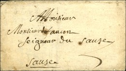 Lettre Avec Texte Daté De Sospel Le 26 Juillet 1829 Portée Par Piéton Jusqu'à Sauze (arrondissement De Guillaume). - TB. - Otros & Sin Clasificación