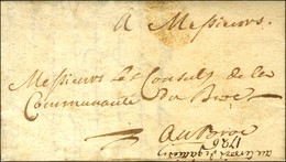 Lettre Avec Texte Daté De Gillette Le 20 Septembre 1726 Adressée Aux Consuls De La Communauté Du Broc. - TB. - R. - Otros & Sin Clasificación