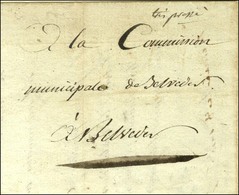 Lettre Du Commissaire Des Guerres Thibaud Avec Texte Daté De L'armée D'Italie à St Martin De Lantosque Le 7 Messidor An  - Otros & Sin Clasificación