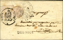 113 / PISE Rouge  Sur Lettre Datée 14 Novembre 1811 Pour Nice. Au Verso, DEB. NICE + Mention Manuscrite '' Décachetée Pa - Otros & Sin Clasificación