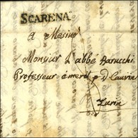 SCARENA Sur Lettre Avec Texte De Touet Pour Turin. 1829. - SUP. - Otros & Sin Clasificación