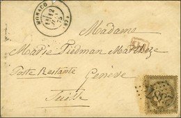 GC 2387 / N° 56 Càd MONACO (87) Sur Lettre Adressée à Genève. 1875. - TB. - R. - Otros & Sin Clasificación