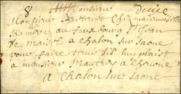 '' Dieuze '' Sur Lettre Avec Texte Daté De Château Salins Ce 10 Mars 1696 Pour Châlon Sur Saone. - TB. - R. - Otros & Sin Clasificación