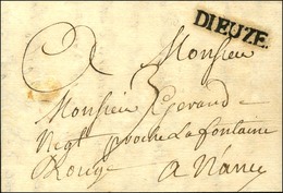 DIEUZE (27 Mm) (L N° 7) Sur Lettre Avec Texte Daté Du 6 Août 1750 Pour Nancy. - SUP. - RR. - Otros & Sin Clasificación