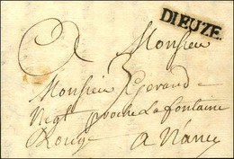 DIEUZE (27 Mm) (L N° 7) Sur Lettre Avec Texte Daté Du 6 Août 1750 Pour Nancy. - SUP. - RR. - Other & Unclassified