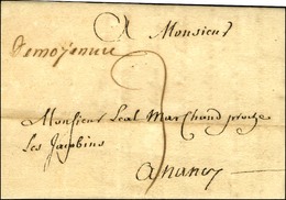 '' De Moyenvic '' (non Signalé Par Lenain) Sur Lettre Avec Texte Daté De Vic Le 16 Juillet 1745 Pour Nancy. - SUP. - R. - Other & Unclassified