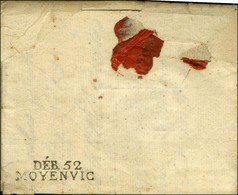 DEB. 52 / MOYENVIC Sur Lettre D'un Militaire Avec Texte Daté De Flesbourg Le 21 Octobre 1808. Au Recto, N° 24 / GRANDE A - Other & Unclassified