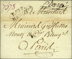 P. 52. P. / NANCY Sur Lettre Chargée Avec Texte Daté Du 21 Janvier 1792 Pour Paris. Au Recto, Mention Manuscrite '' Char - Other & Unclassified