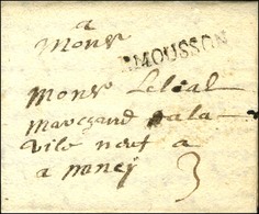 P.MOUSSON (L N° 2) Sur Lettre Avec Texte Daté Au Pont à Mousson Le 11 Août 1715 Pour Nancy. Exceptionnelle Amélioration  - Other & Unclassified