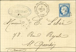 Losange EP / N° 60 Conv. Stat. CONFLANS-EN-JARNISY / CONFL. CL (10) (erreur Au Lieu De 52). 1874. - SUP. - Correo Ferroviario