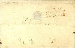 DEB. 79 / FONTENAY / LE-COMTE Rouge Sur Lettre De La Châtaigneraie (déchirure Au Recto). 1817. - B / TB. - Otros & Sin Clasificación