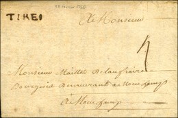 TIRE (L N° 1) Sur Lettre Avec Texte Daté Le 28 Février 1756. - SUP. - R. - Other & Unclassified