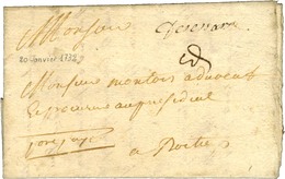 '' Desessars '' (L N° 1) + '' Port Payé '' (L N° 3) Sur Lettre Avec Texte Daté Du 20 Janvier 1732. - TB / SUP. - Otros & Sin Clasificación