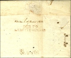 DEB. 79 / LA MOTTE ACHARD Rouge Sur Lettre De Nancy Avec Texte Daté Le 19 Décembre 1821. - SUP. - R. - Otros & Sin Clasificación