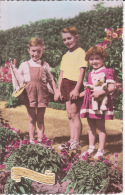 St Nicolas, Enfants, Ours, Teddy Bear, Photo Véritable , 2 Scans - Saint-Nicolas