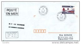 Pli TAAF  M/V Ile Bourbon Armement Réunionais 2002. - Storia Postale