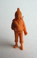 FIGURINE PUBLICITAIRE STENVAL TINTIN Monochrome Orange - Pas Dunkin - Hergé ZORINNO - Tintin